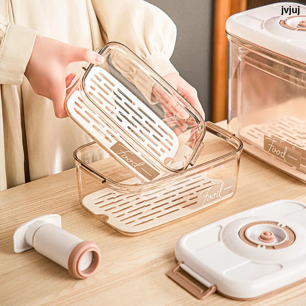 Food Vacuum Storage Box with Free Vacuum Sealer - Kitchen Supplies