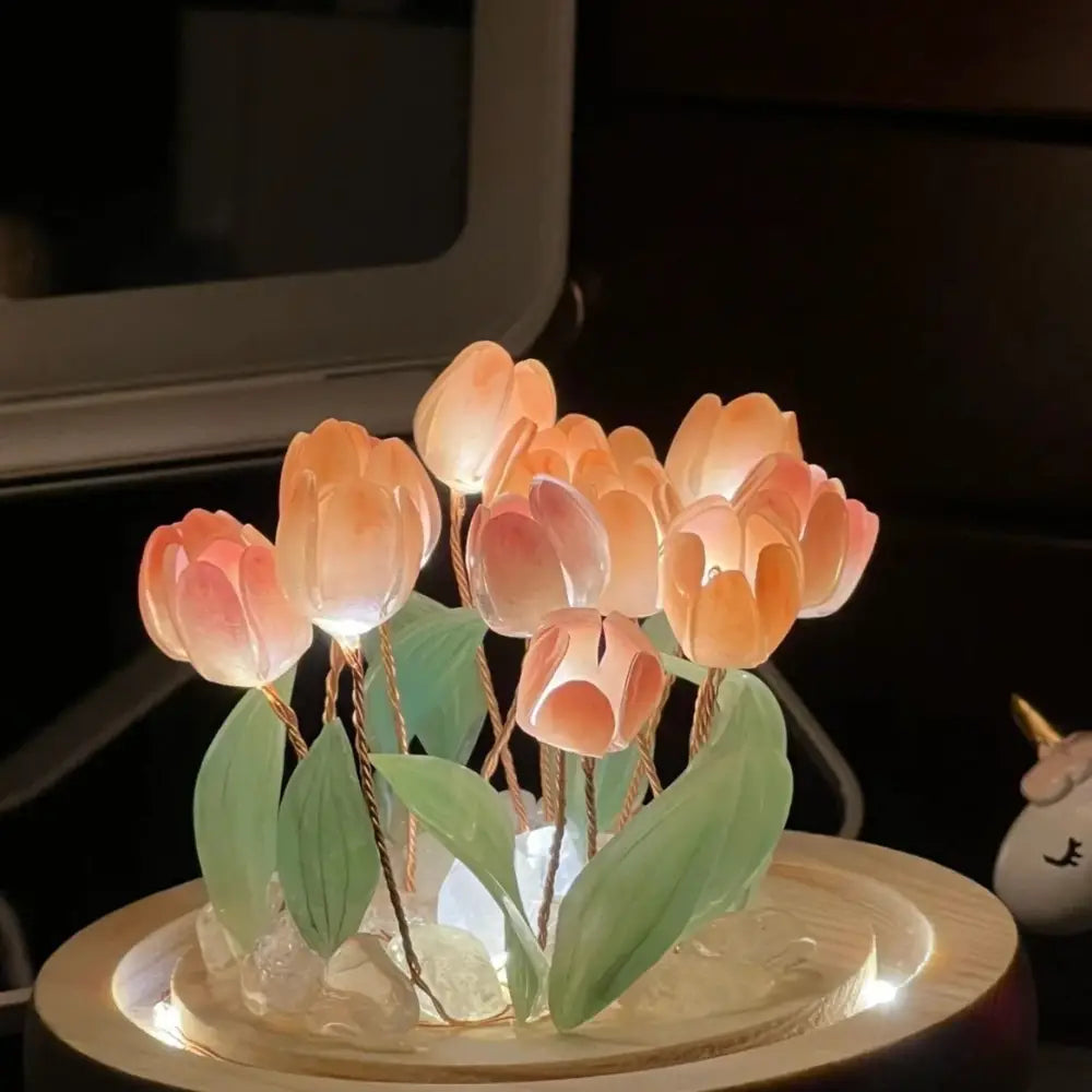Handmade Tulip Bouquet Night Light