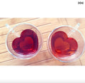 Heart-Shaped Glass Coffee Cup - Kitchen Supplies