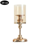 Metal Candlestick Holder - 12X29cm - Home Decor