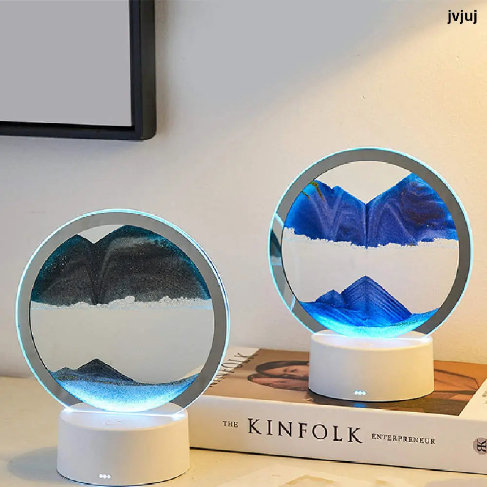 Moving Sand Art LED Lamp