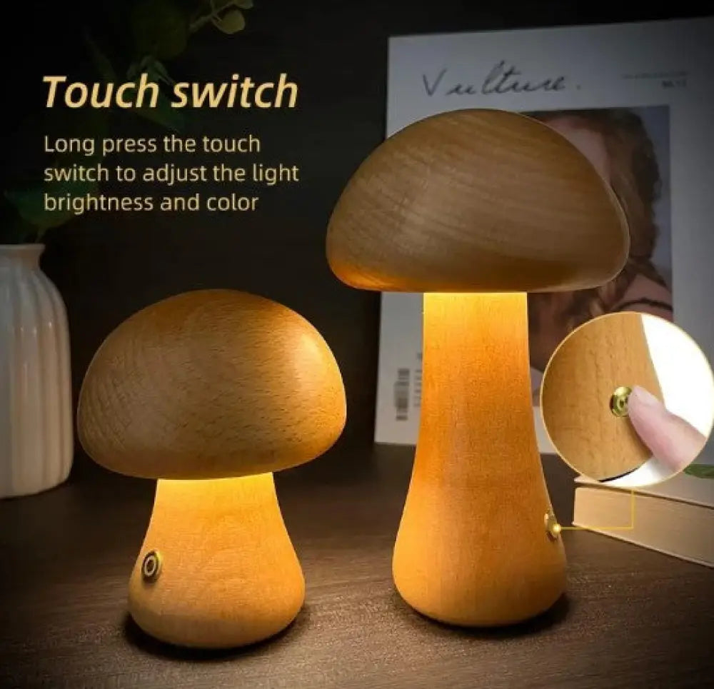 Mushroom Table Lamp - Home Decor