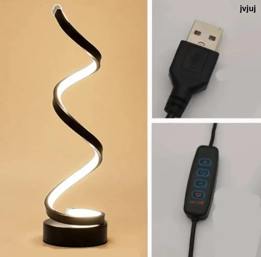 Spiral LED Table Lamp
